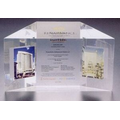 Custom Lucite Trapezoid Award